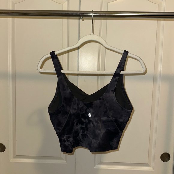 Lululemon Align Tank Diamond Dye Blue Black Size 8 US Great condition - Picture 2 of 5